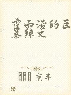 霍雨浩的巨肉黄暴辣文封面