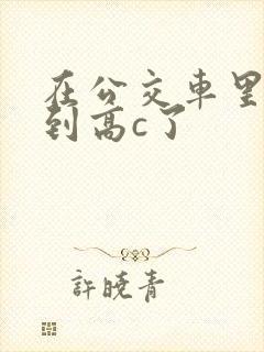 在公交车里c弄到高c了