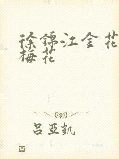 徐锦江金花瓶楷梅花