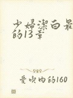 少妇洁白最刺激的13章封面