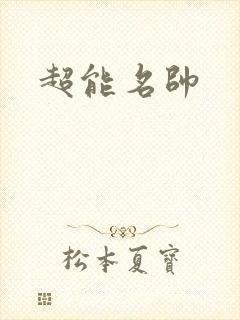 超能名帅封面