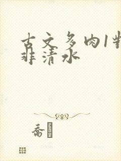 古文多肉1对n非清水