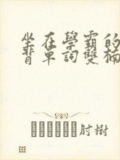 坐在学霸的鸡上背单词双楠封面