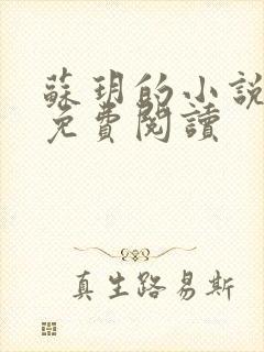 苏玥的小说全文免费阅读