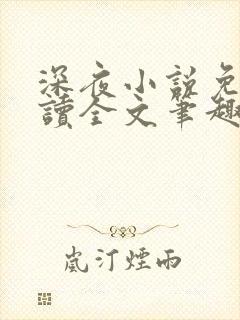 深夜小说免费阅读全文笔趣阁