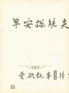 早安总统夫人封面