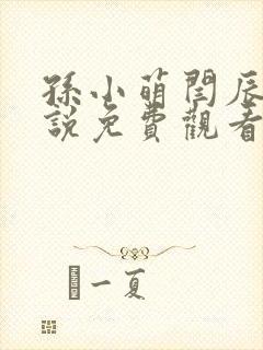 孙小萌闫辰的小说免费观看