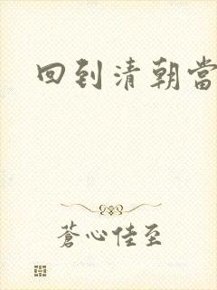 回到清朝当王爷