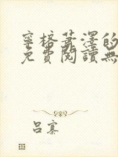 宁榕萧泽的小说免费阅读无弹窗