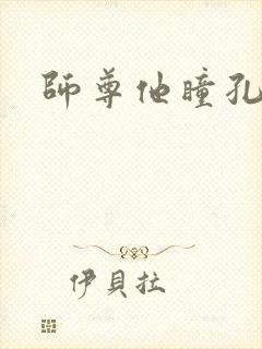 师尊他瞳孔地震封面