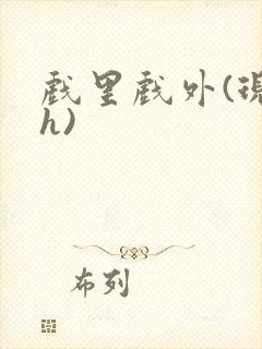 戏里戏外(现场h)封面