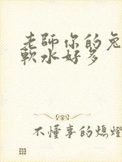 老师你的兔子好软水好多