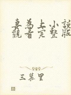 妻为上小说免费观看完整版笔趣阁