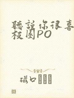 听说你很喜欢我校园PO