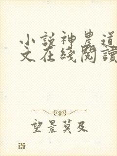 小说神农道君全文在线阅读