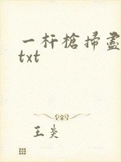 一杆枪扫尽全家txt封面