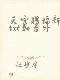 天官赐福新修版txt加番外