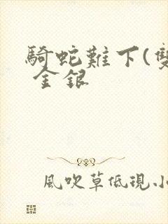 骑蛇难下(双) 金银封面