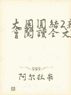 大团圆结2亲情会阅读全文