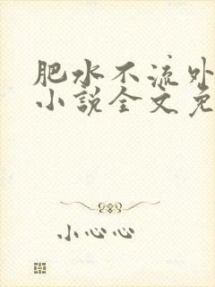 肥水不流外人田小说全文免费阅读全本免