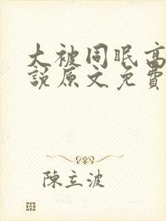 大被同眠高粱小说原文免费阅读