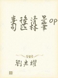 事后清晨op阿司匹林笔封面