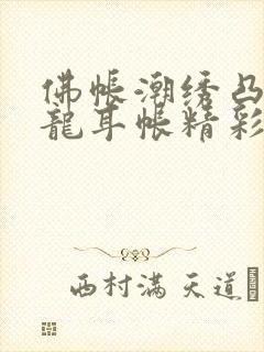 佛帐潮绣凸浮双龙耳帐精彩片段