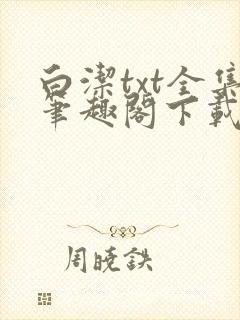 白洁txt全集笔趣阁下载