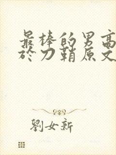 最棒的男高中生于刀鞘原文阅读