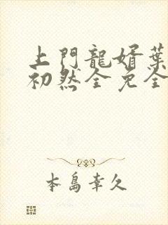 上门龙婿叶辰萧初然全免全集