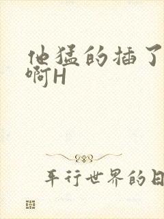 他猛的插了进去啊H