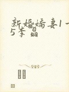 新婚娇妻1一25李晶