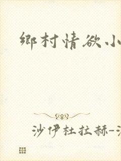 乡村情欲小说封面