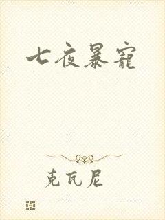 七夜暴宠封面