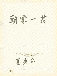 朝雾一花封面