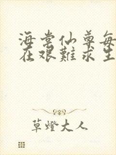 海棠仙尊每天都在艰难求生封面