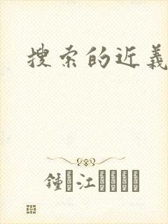 搜索的近义词封面