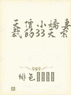 天价小娇妻,总裁的33天索情