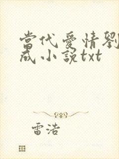 当代爱情刘雪刘成小说txt