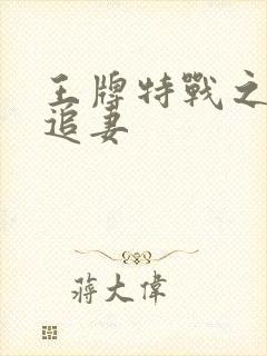 王牌特战之军少追妻封面