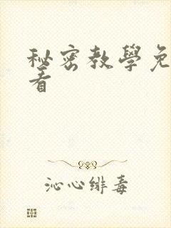 秘密教学免费观看