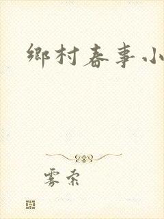 乡村春事小说封面