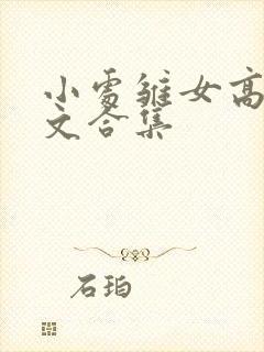 小处雏女高辣h文合集