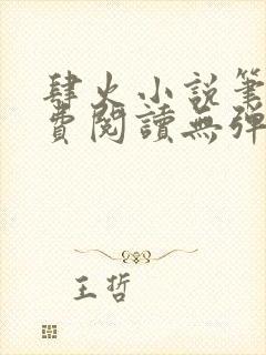 肆火小说笔趣免费阅读无弹窗