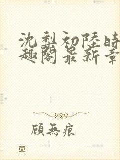 沈梨初陆时霁笔趣阁最新章节