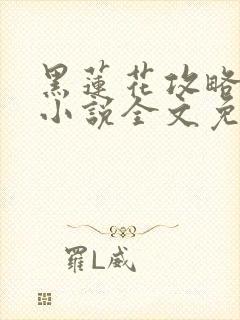 黑莲花攻略手册小说全文免费阅读笔趣阁