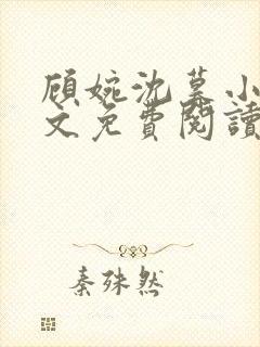 顾婉沈暮小说全文免费阅读无弹窗