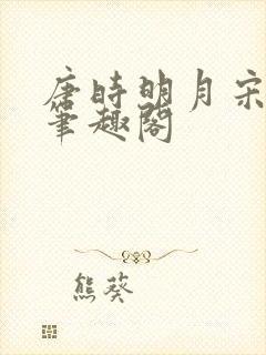 唐时明月宋时关笔趣阁