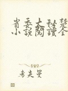 省委大秘楚东恒小说阅读全文