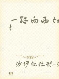 一路向西 txt